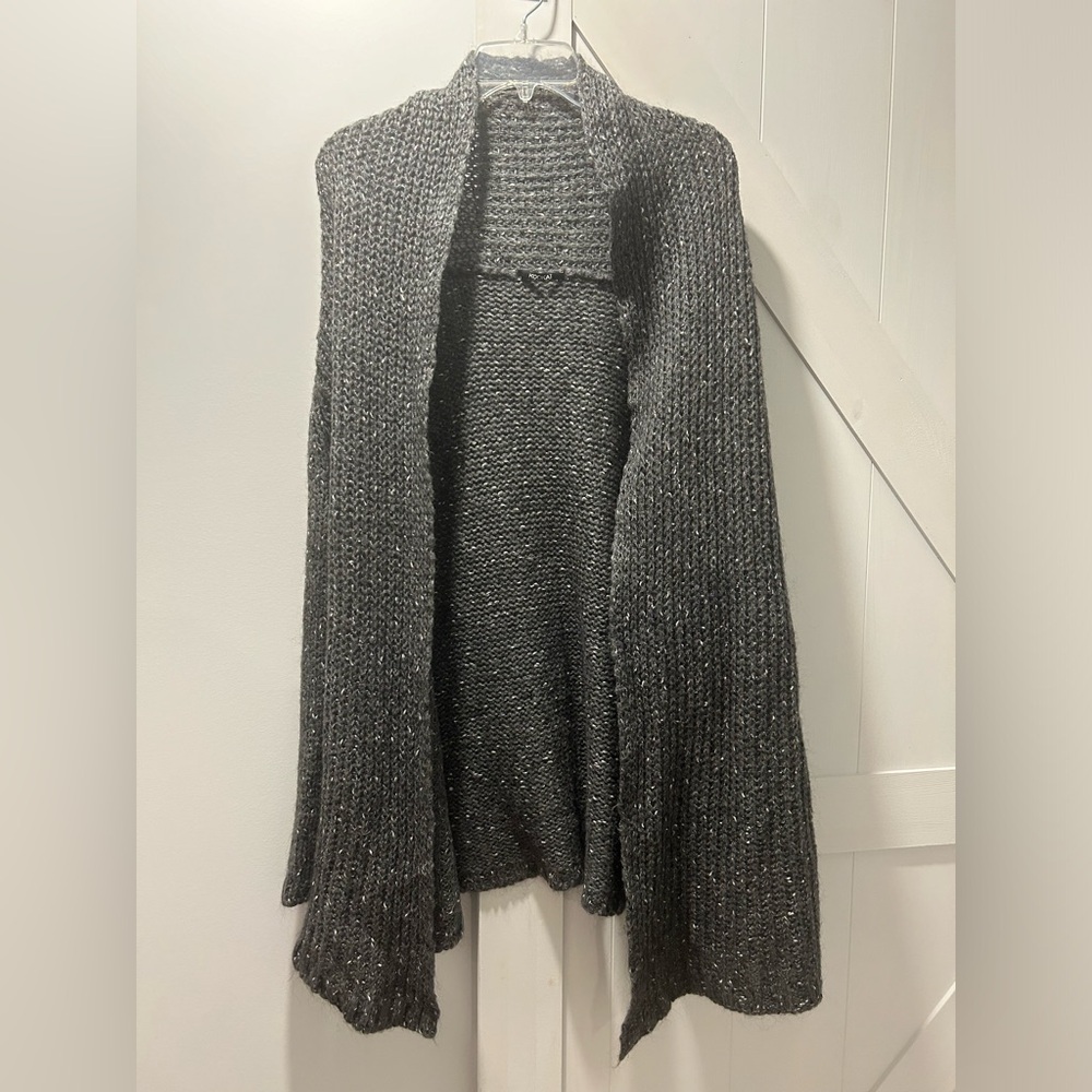 Cozy Women’s Dark Gray Cardigan by Kookai Size 2